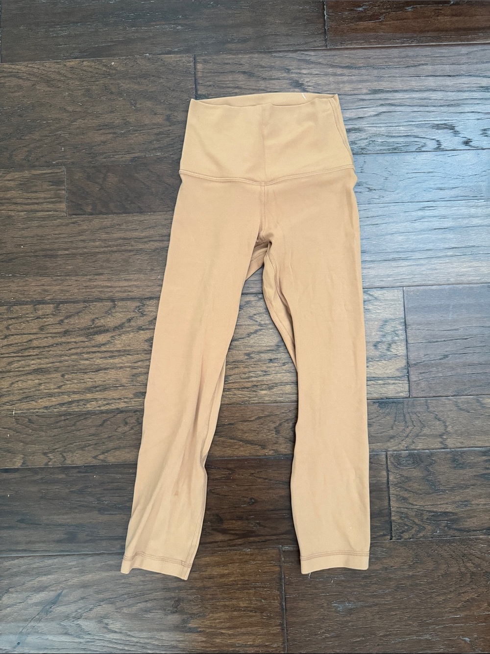 Lululemon Align High-Waist Tan Crop Leggings sz 0